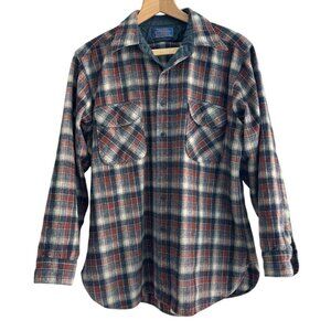 VTG Pendleton Country Traditionals Pure Virgin Wool Plaid Button Shirt Men's L